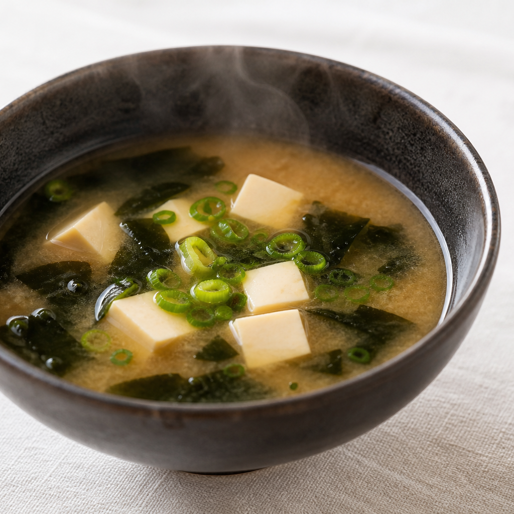 鰹昆布合わせ出汁の具だくさん味噌汁